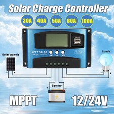 Pour MPPT Contrôleur Charge Solaire Panneau Solaire Régulateur Batterie 10A-100A