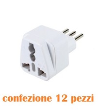 X 12 Pièces Adaptateur Prise De L'Italienne À L'Américaine USA / Anglaise UK Moc