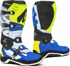 Bottes Moto Cross Enduro Rotule Forma Pilot Bleu Yellow Jaune Fluo TG 43