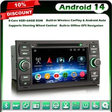 64GO Android 14 DAB+ GPS Autoradio Ford S/C-Max Focus Galaxy Kuga Fiesta Transit