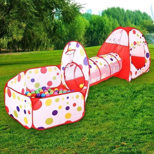 Tente enfant pièces tunnel - tente, 3