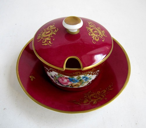 Pot confiture porcelaine - pot,