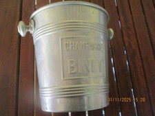 SEAU CHAMPAGNE PUBLICITE   ALUMINIUM REPOUSSE   BINET ENVOI GRATUIT