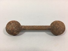 Ancien HALTÈRE 1 Kg Vintage FONTE Déco haltérophile musculation fitness