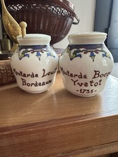 2 Anciens pots moutarde en