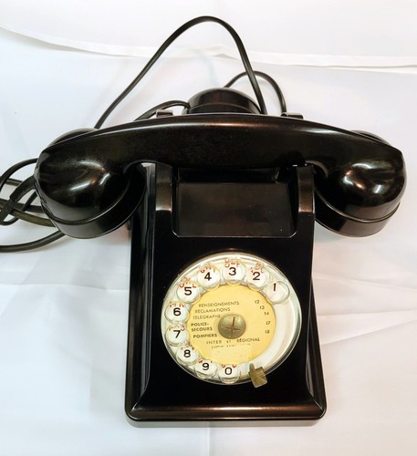 Telephone bakelite noir - telephone,