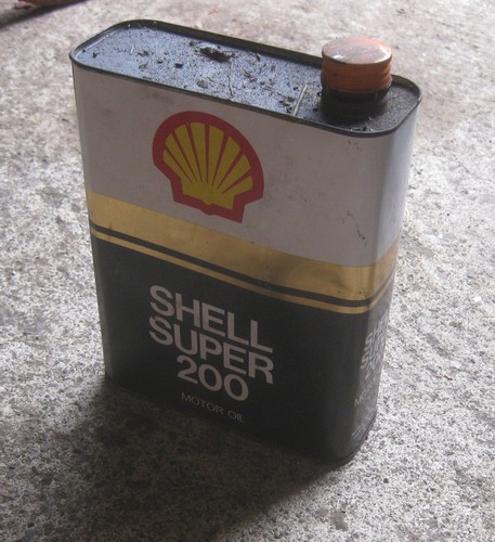 Bidon huile shell super 200 - *,