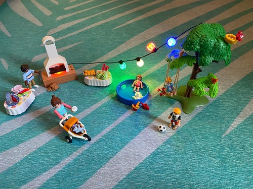 Playmobil famille barbecue - playmobil,