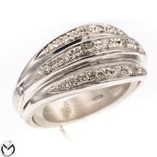 Bague en or Blanc 18 KT 750