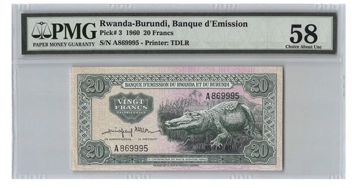 Rwanda burundi 1960 pmg - p-3,