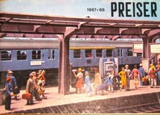 CATALOGUE FIGURINES  MINIATURE POUR TRAINS PREISER ANNEE 1967 1968  EN ALLEMAND 