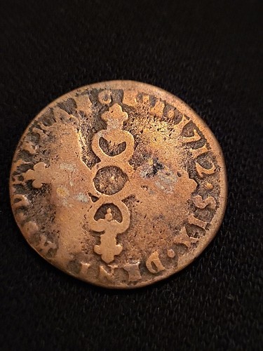 Louis xiv monnaie six deniers - louis,