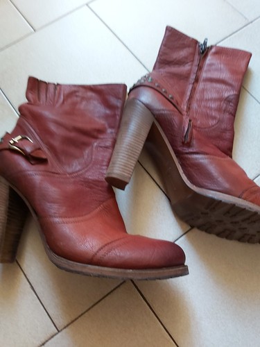 Bottines cuir p41 vic matie - bottines,