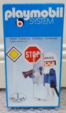 1975 Geobra Playmobil System 3324 Policier avec Accessoires Neuf Sachet Scéllé !