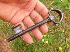 153mm Ancienne Clé en Fer Forgé "Cuisses de Grenouille" 17ème,Clef, Antique Key