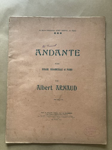 Albert arnaud partition - arnaud,