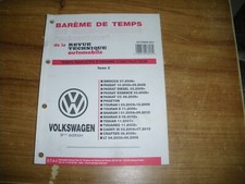 BAREME DE TEMPS VOLKSWAGEN