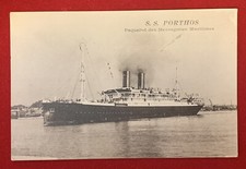 cpa Paquebot SS PORTHOS ww1