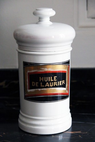 Ancien pot pharmacie huile - pot,
