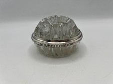 PIQUE-FLEURS EN ARGENT MASSIF POINCON MINERVE ET VERRE