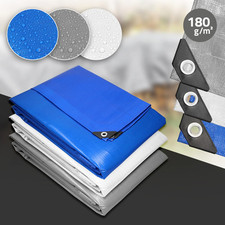 Bâche de protection tissu polyéthylène hydrofuge avec œillets couleurs au choix