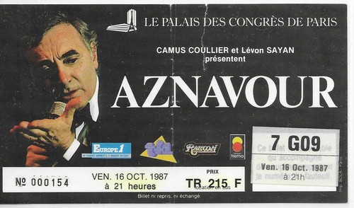 Rare ticket billet de - /,