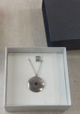 Très beau collier + pendentif, en argent massif, bouclier médieval / Odeline