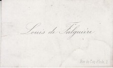 Carte de visite de Louis de