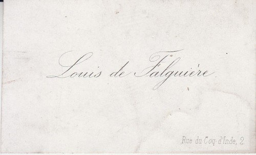 Carte visite louis de - de,