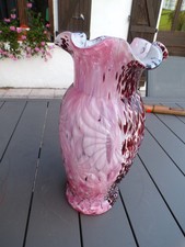 Superbe Vase multicolore en verre de Clichy   et superbe état