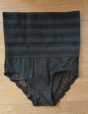 Culotte Gainante Taille Haute Noir Dentelle XL 42/44 Neuf 