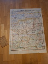 Carte routière ancienne