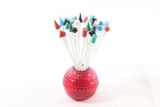 DDR Vintage Coup de Poing Brochettes Cocktailspieße Fruchtspieße à Fromage 70er