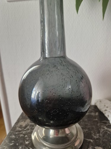 Carafe vintage étain verre - carafe,