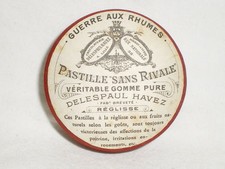 BOITE PUB ANCIENNE PHARMACIE REGLISSE DELESPAUL HAVEZ