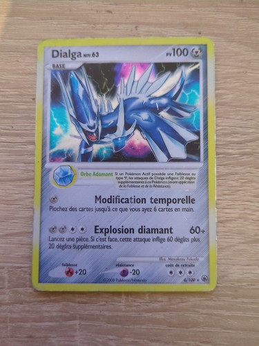 Carte pokémon dialga 100 - carte,