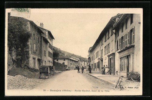 Cpa beaujeu roche - cpa, beaujeu,