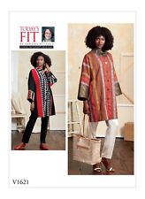 1621 PATRON VOGUE CREATEUR  SANDRA BETZINA VESTE ELEGANTE ESPRIT BOHEME 40 AU 58