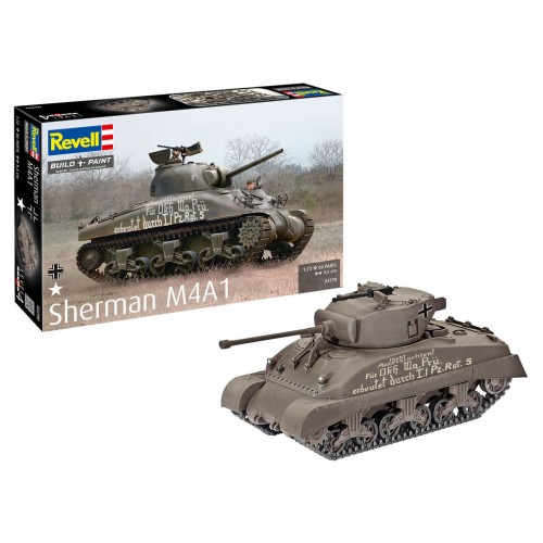 Revell sherman m4a1 kit - revell,