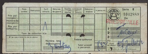 Ancien billet train - ancien,