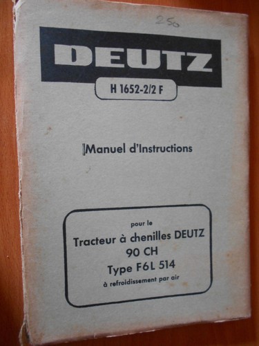 Deutz tracteur chenilles 90 - deutz,