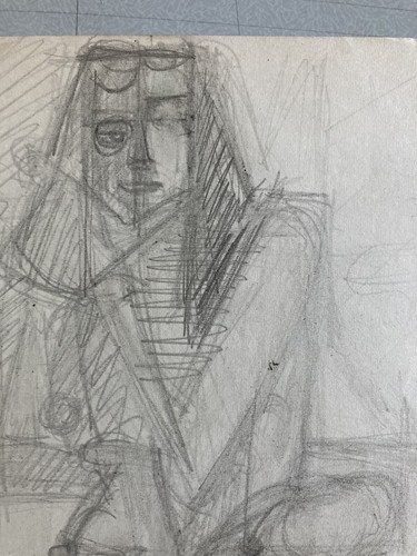 Dessin ancien cubiste mine - ancien, de