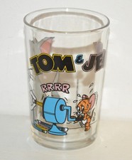 Ancien Verre moutarde dessin animé TOM & JERRY vintage 80 90