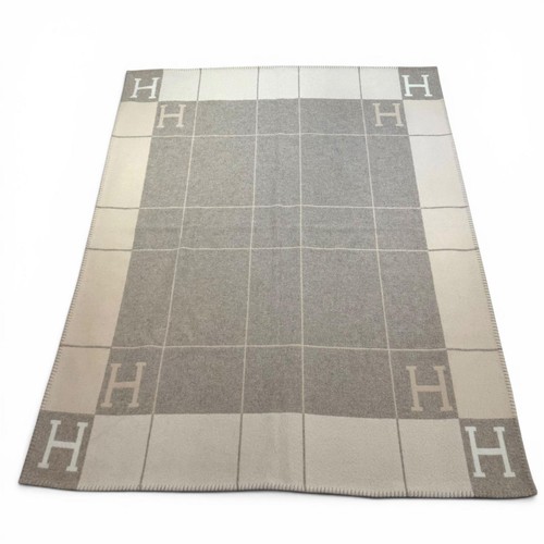 Pristine hermes blanket plaid - blanket,
