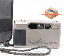 Read ! [Exc+5 w/ Case] Contax T2 Titan Silver Point & Shoot Film Camera Japan
