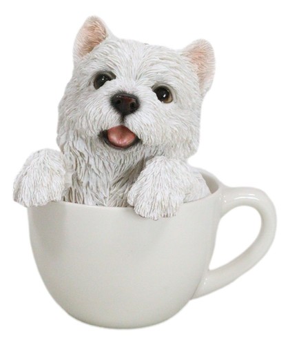 Realistic white westie dog - realistic,