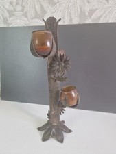 Chandelier en fer forgé et