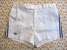 Short Adidas Retro 80'S vintage blanc Trefoil Tennis Ventex Enfant - 75 / XS