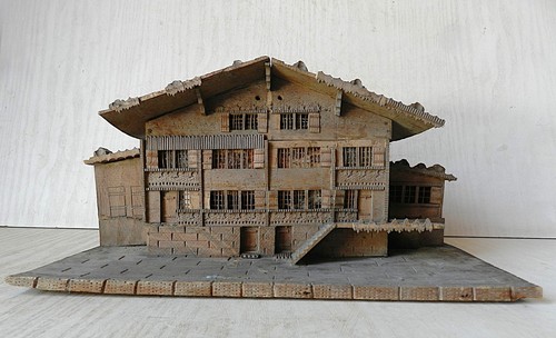 Chalet bois maquette - en,
