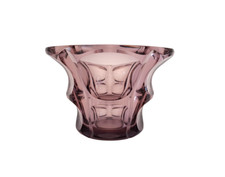 Coupe cristal Bohême moulé couleur Alexandrite Ludwig Moser Söhne Art Déco 1930